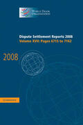 World Trade Organization |  Dispute Settlement Reports 2008 | Buch |  Sack Fachmedien