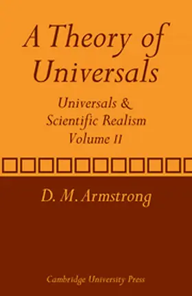 Armstrong |  A Theory of Universals: Volume 2 | Buch |  Sack Fachmedien