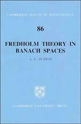 Ruston |  Fredholm Theory in Banach Spaces | Buch |  Sack Fachmedien