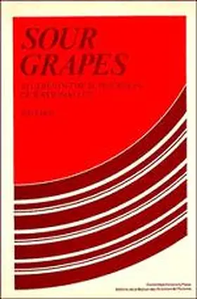 Elster |  Sour Grapes | Buch |  Sack Fachmedien