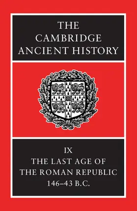 Crook / Lintott / Rawson |  The Cambridge Ancient History | Buch |  Sack Fachmedien