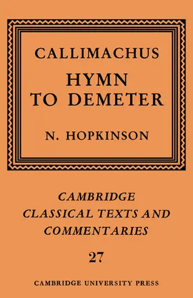 Callimachus / Hopkinson |  Callimachus | Buch |  Sack Fachmedien