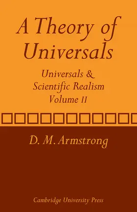 Armstrong |  A Theory of Universals | Buch |  Sack Fachmedien