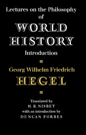 Hegel / Forbes |  Lectures on the Philosophy of World History | Buch |  Sack Fachmedien