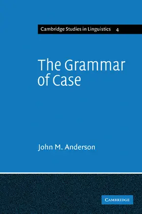 Anderson | The Grammar of Case | Buch | 978-0-521-29057-9 | www.sack.de
