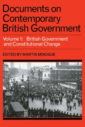 Minogue |  Documents on Contemporary British Government | Buch |  Sack Fachmedien