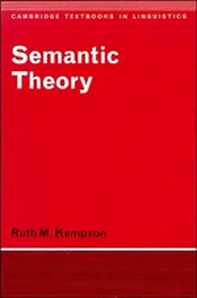Kempson |  Semantic Theory | Buch |  Sack Fachmedien