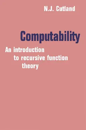 Cutland | Computability | Buch | 978-0-521-29465-2 | www.sack.de