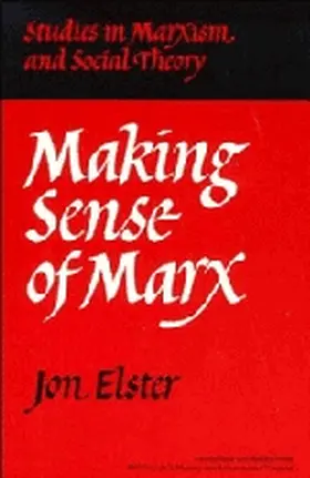 Elster |  Making Sense of Marx | Buch |  Sack Fachmedien