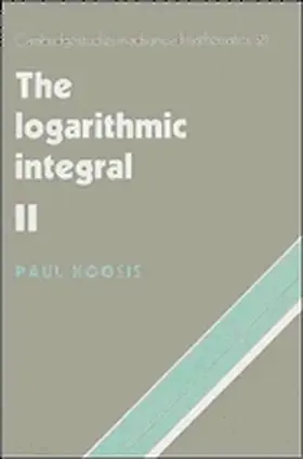 Koosis | The Logarithmic Integral | Buch | 978-0-521-30907-3 | www.sack.de