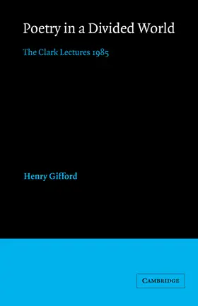 Gifford |  Poetry in a Divided World | Buch |  Sack Fachmedien