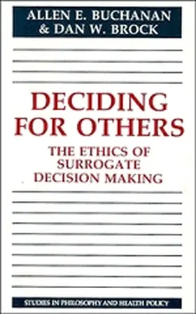 Buchanan / Brock |  Deciding for Others | Buch |  Sack Fachmedien