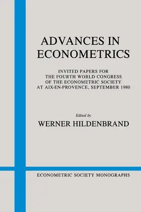Econometric Society Worl / Hildenbrand |  Advances in Econometrics | Buch |  Sack Fachmedien