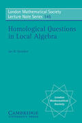 Strooker / Hitchin |  Homological Questions in Local Algebra | Buch |  Sack Fachmedien