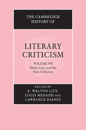 Litz / Menand / Rainey |  Modernism and the New Criticism | Buch |  Sack Fachmedien