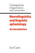 Caplan |  Neurolinguistics and Linguistic Aphasiology | Buch |  Sack Fachmedien