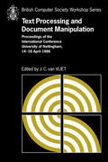 Vliet |  Text Processing and Document Manipulation | Buch |  Sack Fachmedien