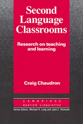 Chaudron |  Second Language Classrooms | Buch |  Sack Fachmedien
