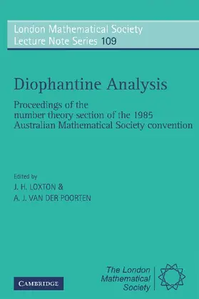 Loxton / Poorten |  Diophantine Analysis | Buch |  Sack Fachmedien