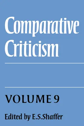 Shaffer |  Comparative Criticism | Buch |  Sack Fachmedien