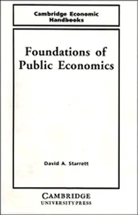 Starrett / Hahn |  Foundations in Public Economics | Buch |  Sack Fachmedien