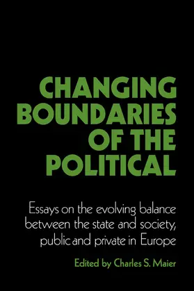 Maier / Berger |  Changing Boundaries of the Political | Buch |  Sack Fachmedien