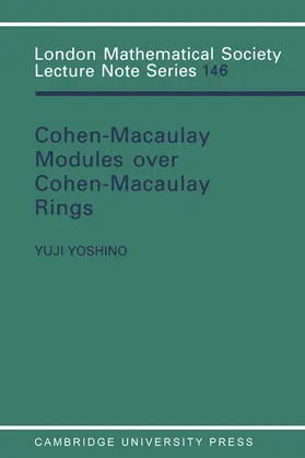 Yoshino |  Maximal Cohen-Macaulay Modules Over Cohen-Macaulay Rings | Buch |  Sack Fachmedien