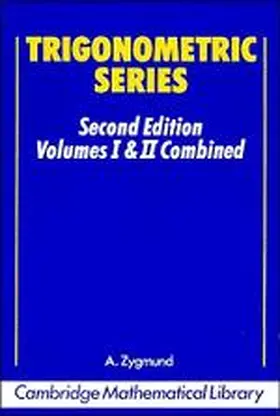 Zygmund |  Trigonometric Series | Buch |  Sack Fachmedien