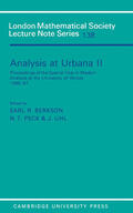 Berkson / Peck / Uhl |  Analysis at Urbana Vol 2 | Buch |  Sack Fachmedien