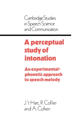 Hart / Collier / Cohen |  A Perceptual Study of Intonation | Buch |  Sack Fachmedien