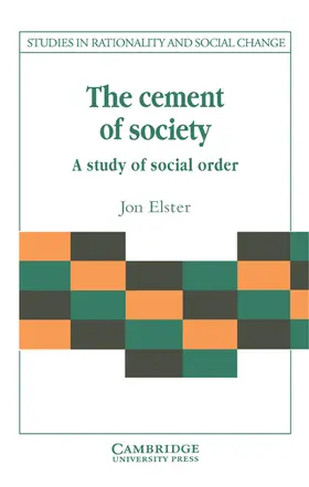 Elster |  The Cement of Society | Buch |  Sack Fachmedien