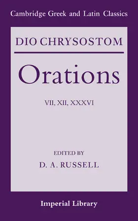 Russell |  Dio Chrysostom Orations | Buch |  Sack Fachmedien