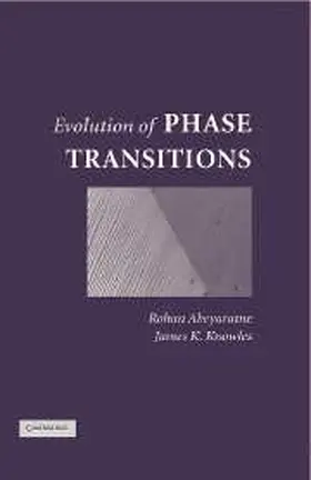 Abeyaratne / Knowles |  Evolution of Phase Transitions | Buch |  Sack Fachmedien