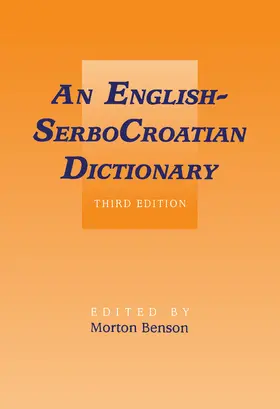 Benson |  English-Serbocroatian Dictionary | Buch |  Sack Fachmedien
