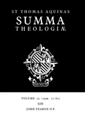 Aquinas / Fearon |  Summa Theologiae: Volume 25, Sin | Buch |  Sack Fachmedien
