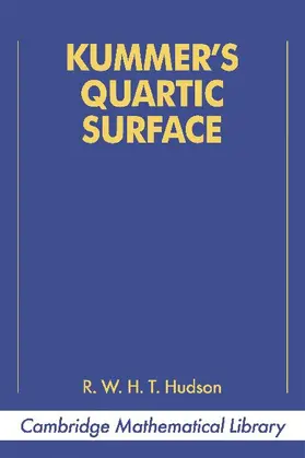 Hudson |  Kummer's Quartic Surface | Buch |  Sack Fachmedien