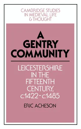 Acheson |  A Gentry Community | Buch |  Sack Fachmedien