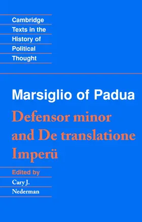 Nederman |  Marsiglio of Padua | Buch |  Sack Fachmedien