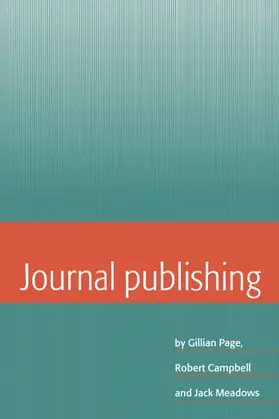 Page / Campbell / Meadows |  Journal Publishing | Buch |  Sack Fachmedien