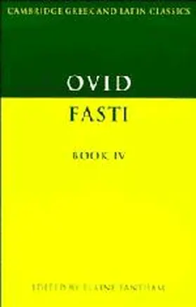 Ovid / Fantham |  Ovid: Fasti Book IV | Buch |  Sack Fachmedien