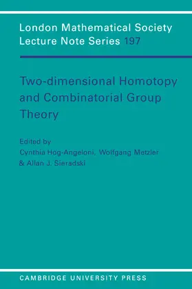 Hog-Angeloni / Metzler / Sieradski |  Two-Dimensional Homotopy and Combinatorial Group Theory | Buch |  Sack Fachmedien
