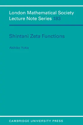 Yukie |  Shintani Zeta Functions | Buch |  Sack Fachmedien