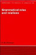 Palmer |  Grammatical Roles and Relations | Buch |  Sack Fachmedien