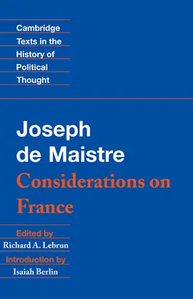Maistre / Lebrun / Geuss |  Maistre | Buch |  Sack Fachmedien