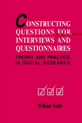 Foddy |  Constructing Questions for Interviews and Questionnaires | Buch |  Sack Fachmedien