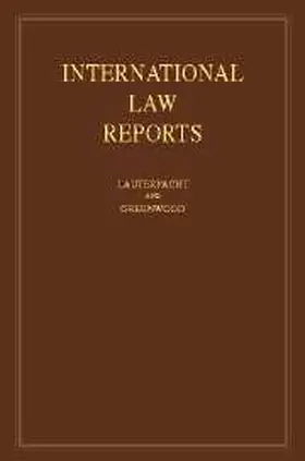 Lauterpacht / Greenwood / Lee | International Law Reports Set 190 Volume Hardback Set | Buch | 978-0-521-46926-5 | www.sack.de