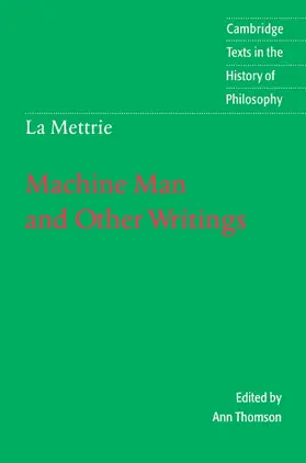 La Mettrie / Thomson |  La Mettrie | Buch |  Sack Fachmedien
