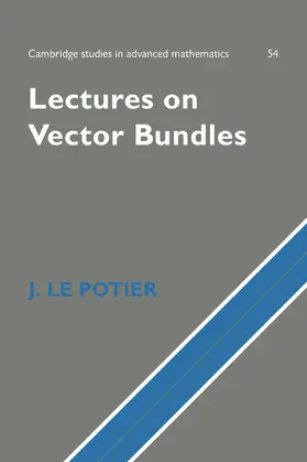 Le Potier |  Lectures on Vector Bundles | Buch |  Sack Fachmedien