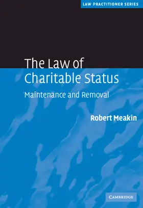 Meakin |  The Law of Charitable Status | Buch |  Sack Fachmedien