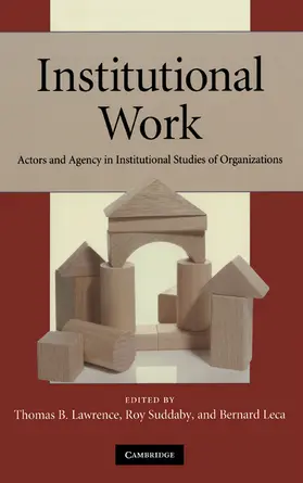 Lawrence / Suddaby / Leca |  Institutional Work | Buch |  Sack Fachmedien